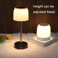 Lampe de bureau en métal, rechargeable, sans fil