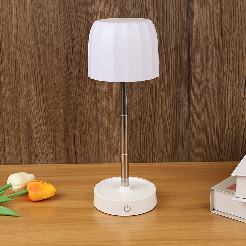 Lampe de bureau en métal — Rechargeable, sans fil, autre angle