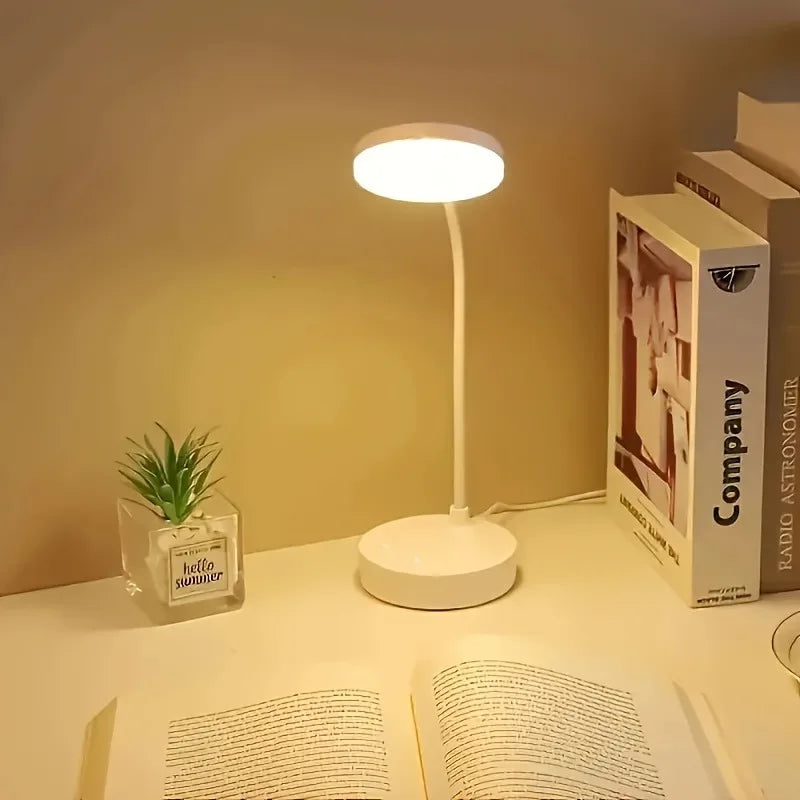 Lampe de bureau LED sans fil flexible - Tactile rechargeable.