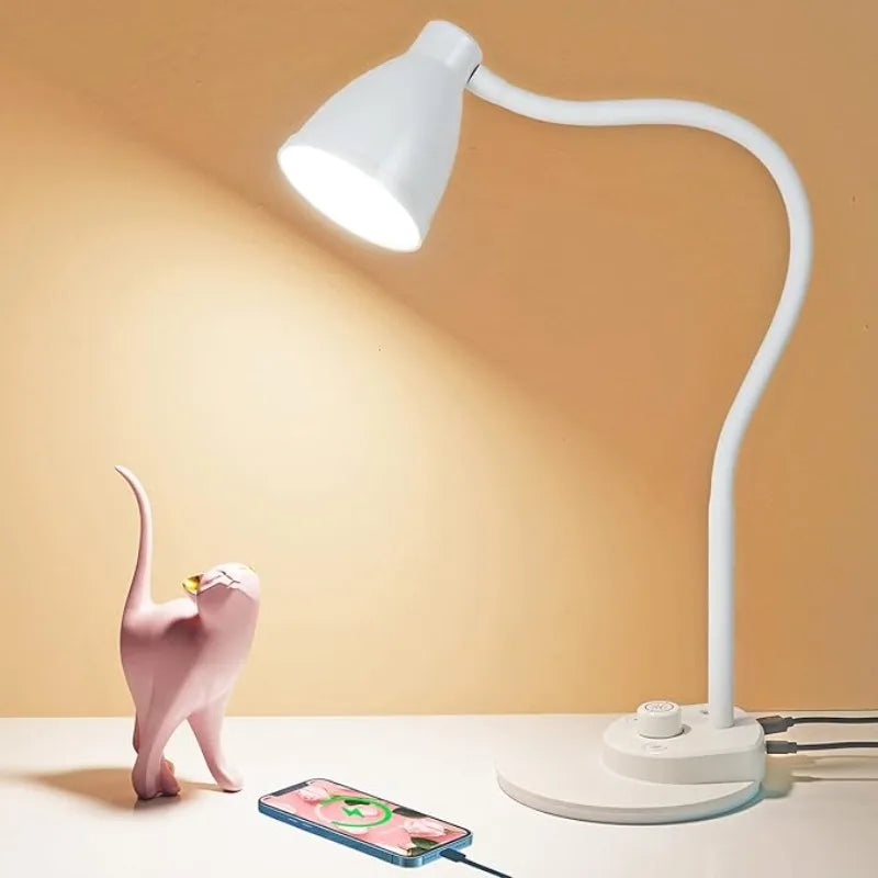 Lampe de bureau LED flexible - Variation et détection auto.