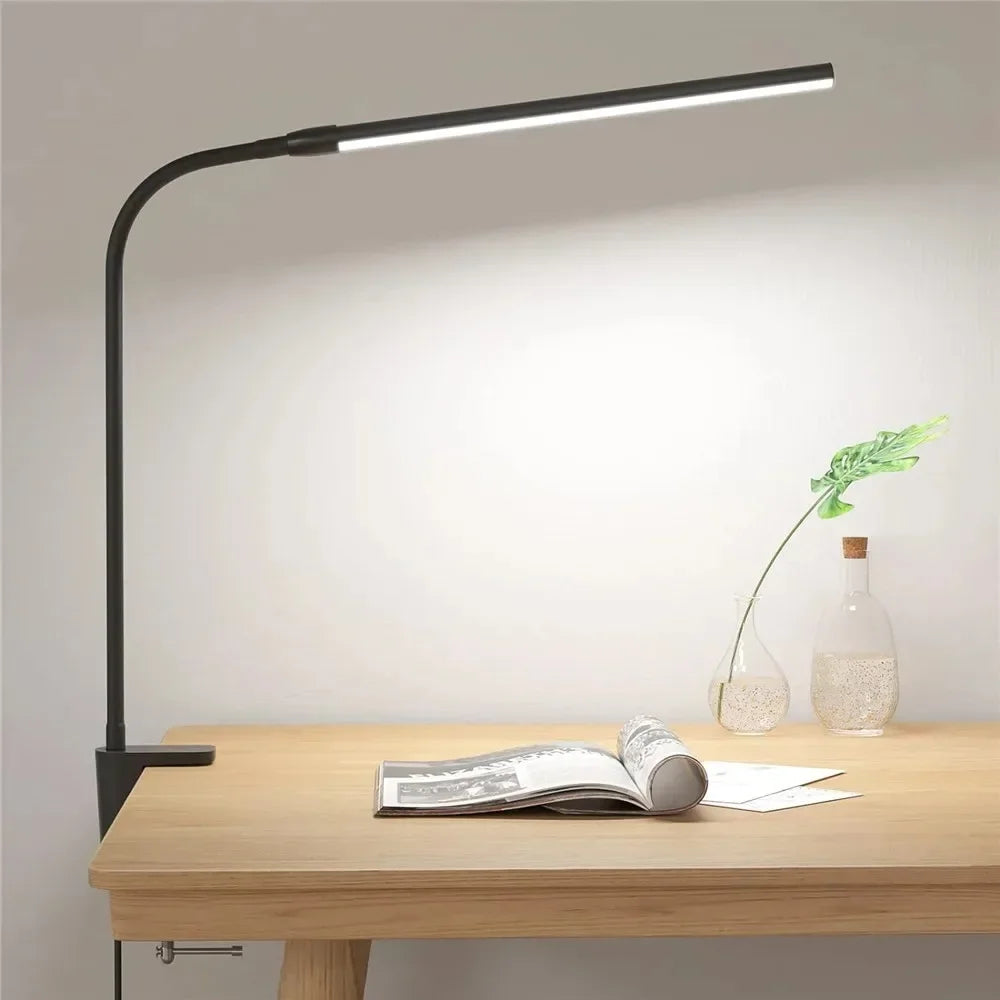 Lampe de bureau LED double tête articulée - Éclairage moniteur sans éblouissement