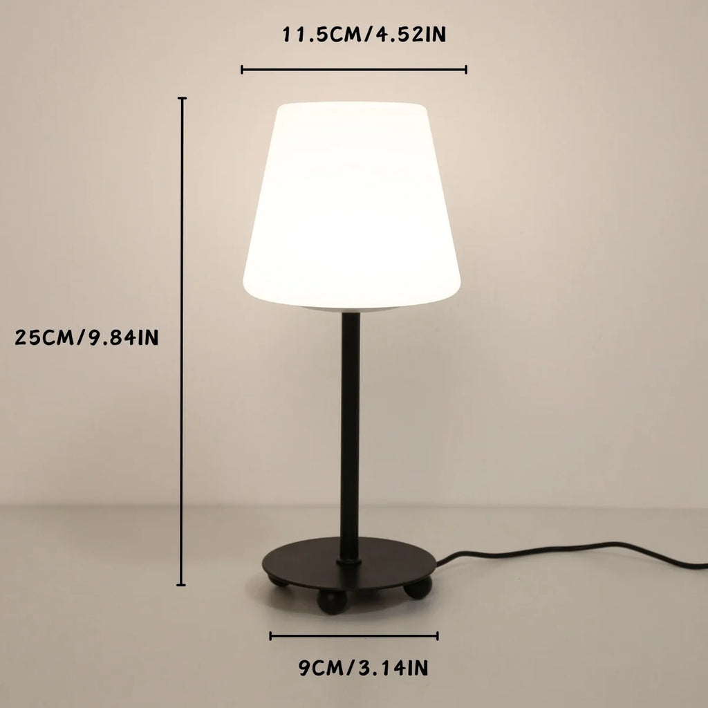 Lampe de bureau design abat-jour blanc - Lumière d'ambiance