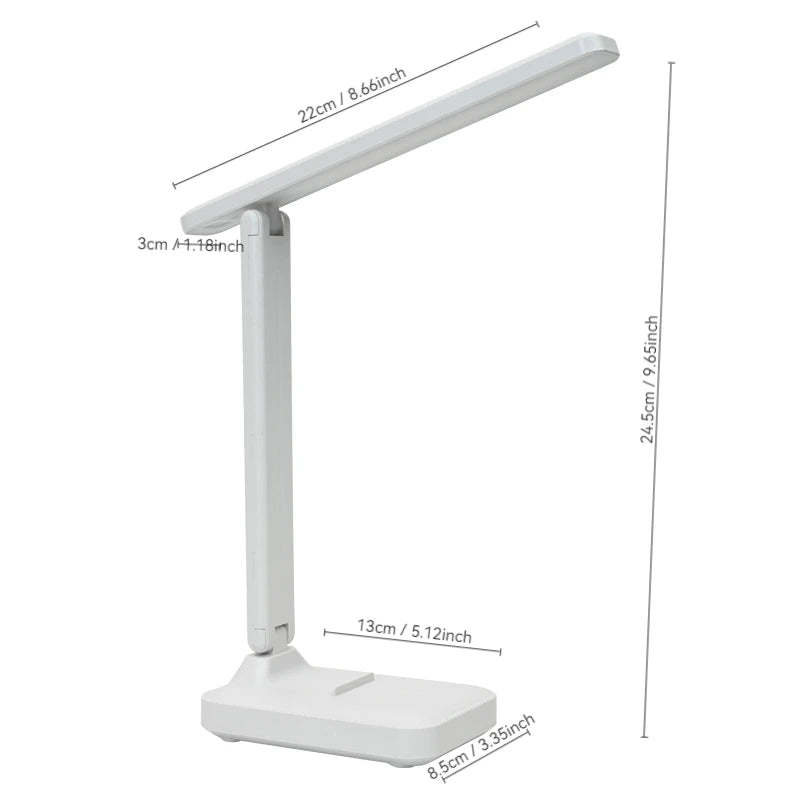 Lampe de bureau LED tactile pliable - Confort visuel optimal