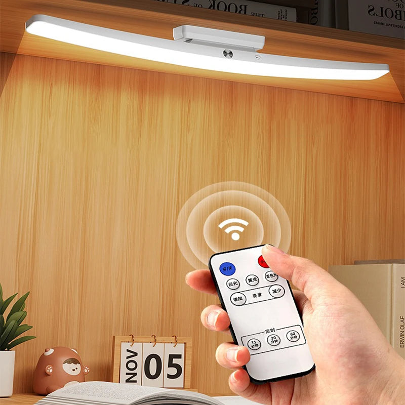 Lampe de bureau LED suspendue - Barre magnétique rechargeable.