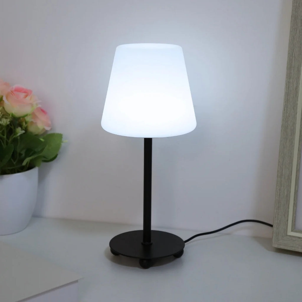 Lampe de bureau design abat-jour blanc - Lumière d'ambiance