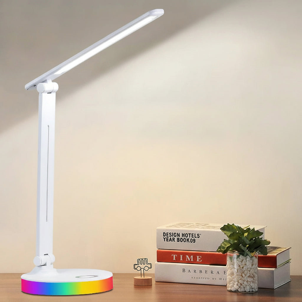 Lampe de bureau LED articulée tactile — Confort visuel