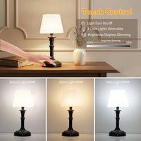 Lampe de chevet en métal — Bras orientable