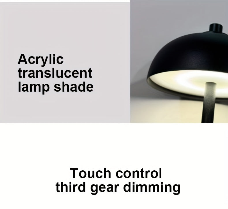 Lampe de bureau en métal — Mode veilleuse et bras orientable, mise en situation