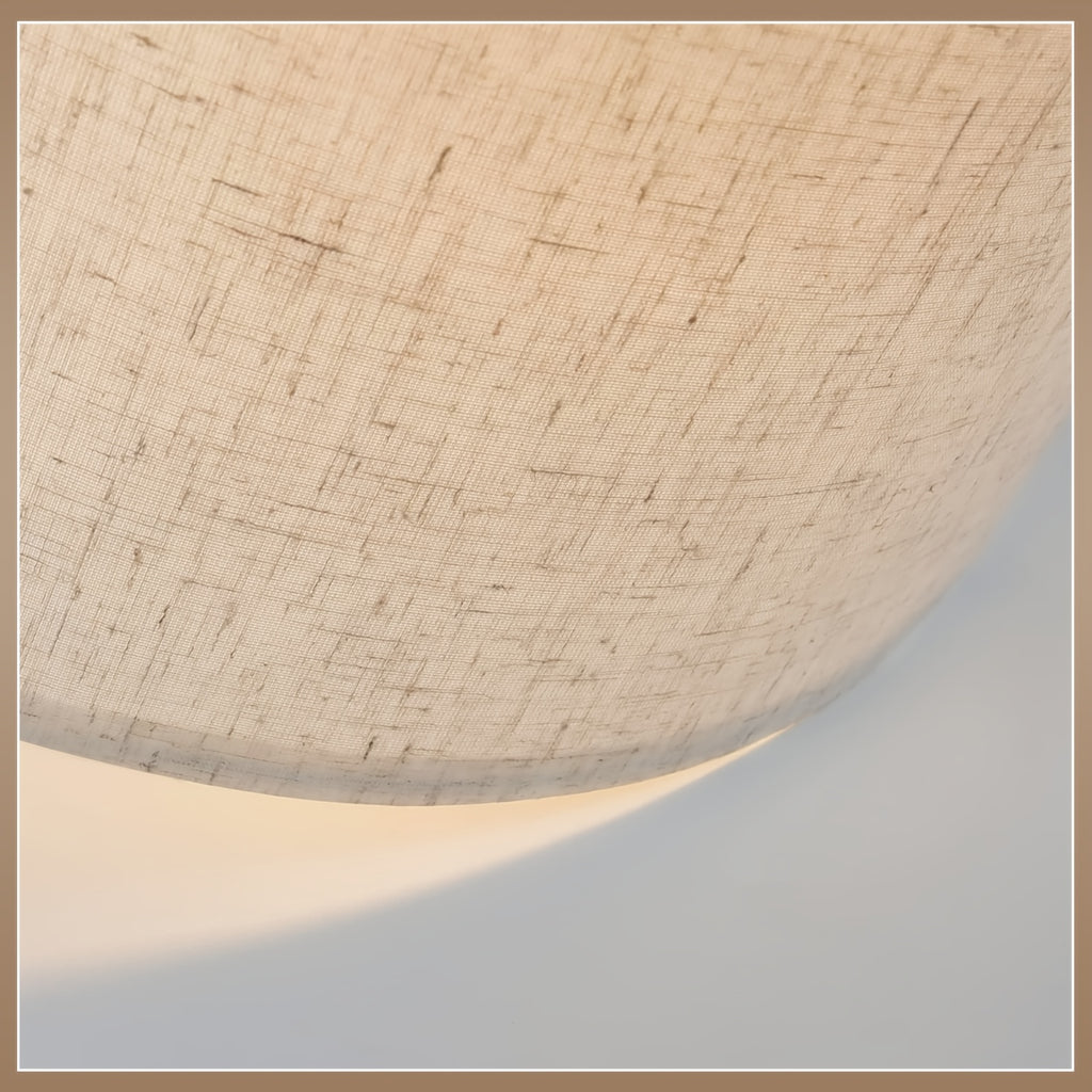 Lampe de bureau à abat-jour en tissu beige ou noir, douille E27