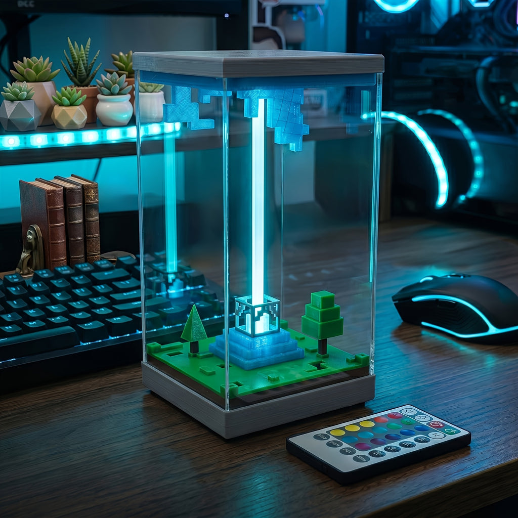 Lampe de bureau ado pixel art RGB - Télécommande 16 couleurs — photo 4