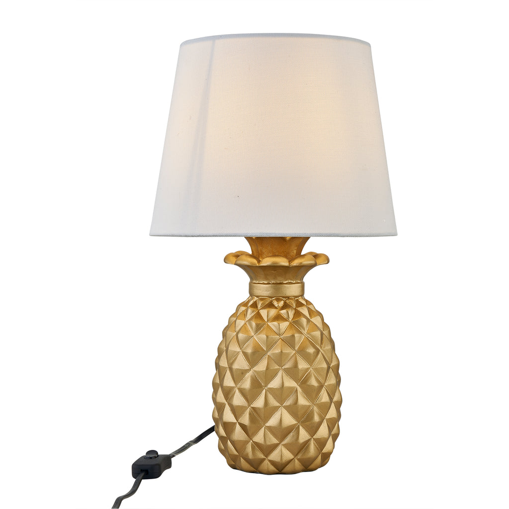 Lampe de bureau ananas dorée - Lot de 2 lampes design — photo 5