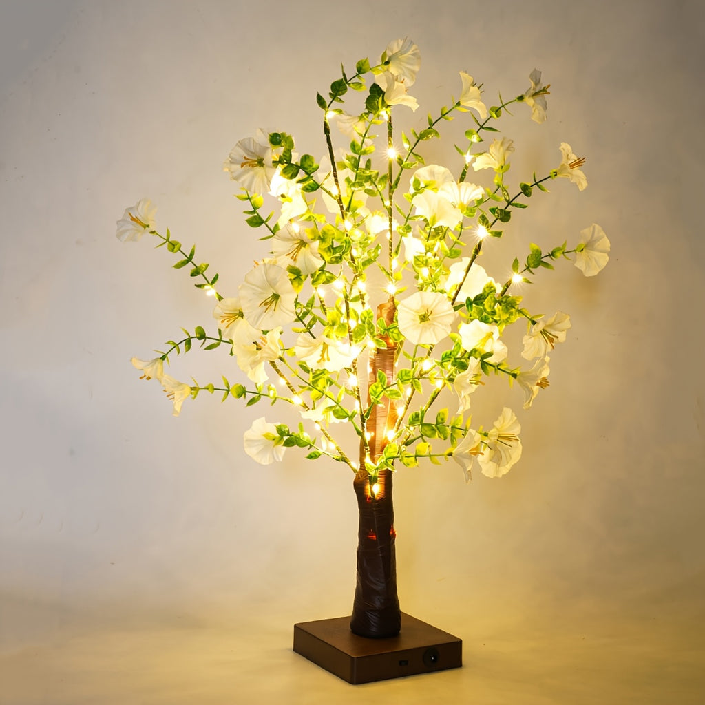 Lampe de bureau arbre fleuri lumineux - Veilleuse romantique — photo 1