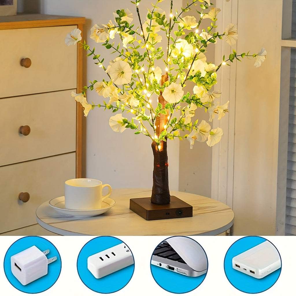 Lampe de bureau arbre fleuri lumineux - Veilleuse romantique — photo 5