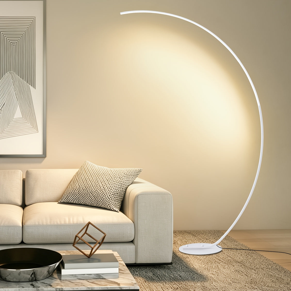 Lampe de bureau arc LED avec télécommande et intensité variable