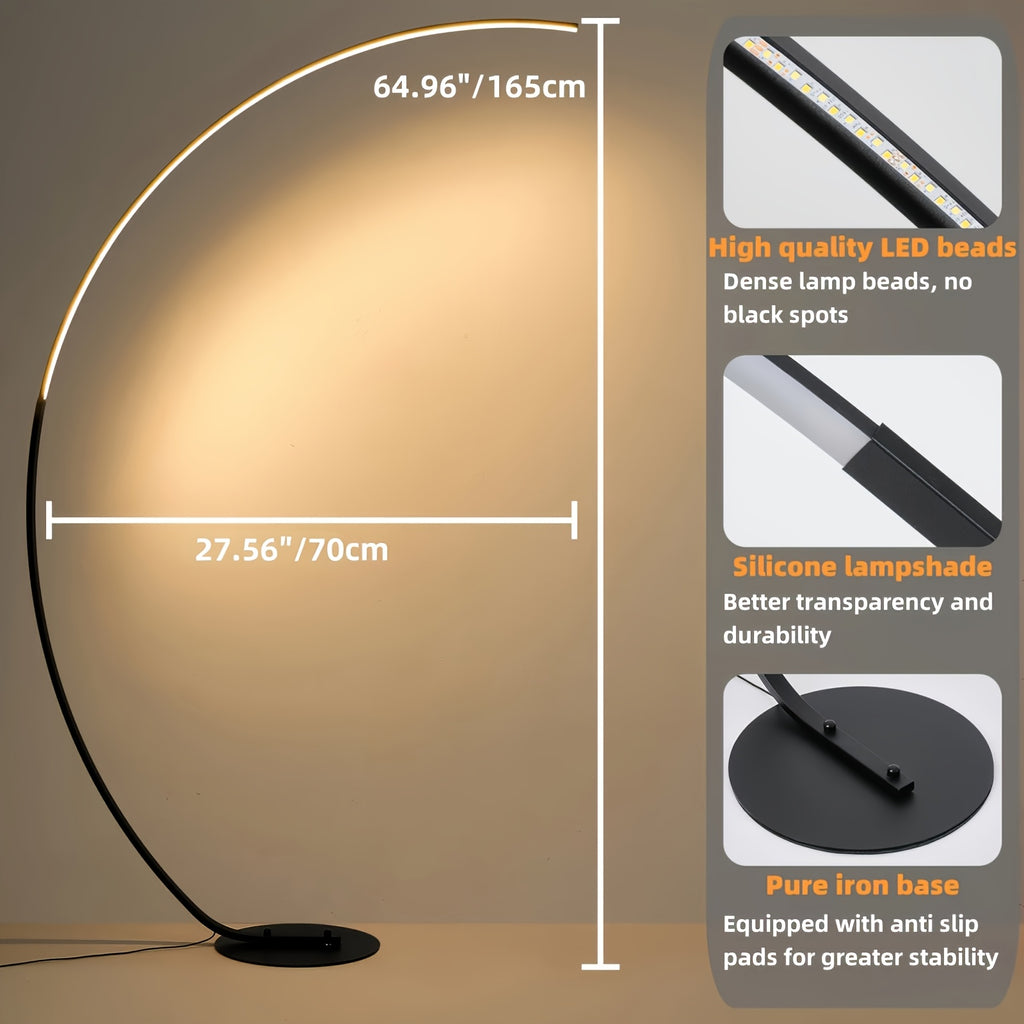 Lampe de bureau arc LED avec télécommande et intensité variable