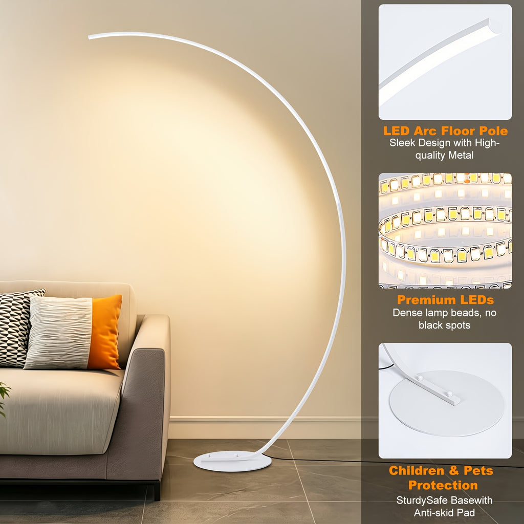 Lampe de bureau arc LED avec télécommande et intensité variable