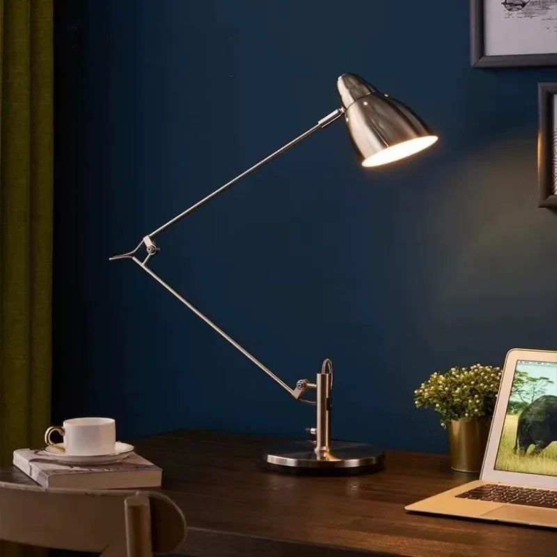 Lampe de bureau architecte bras long - Aluminium orientable — photo 2