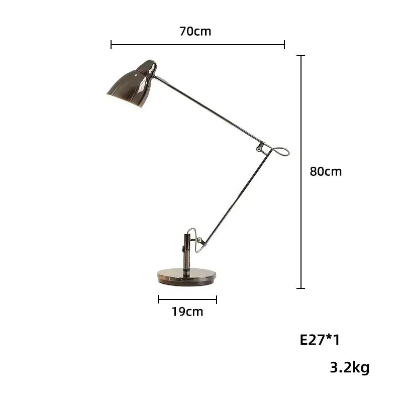 Lampe de bureau architecte bras long - Aluminium orientable — photo 5