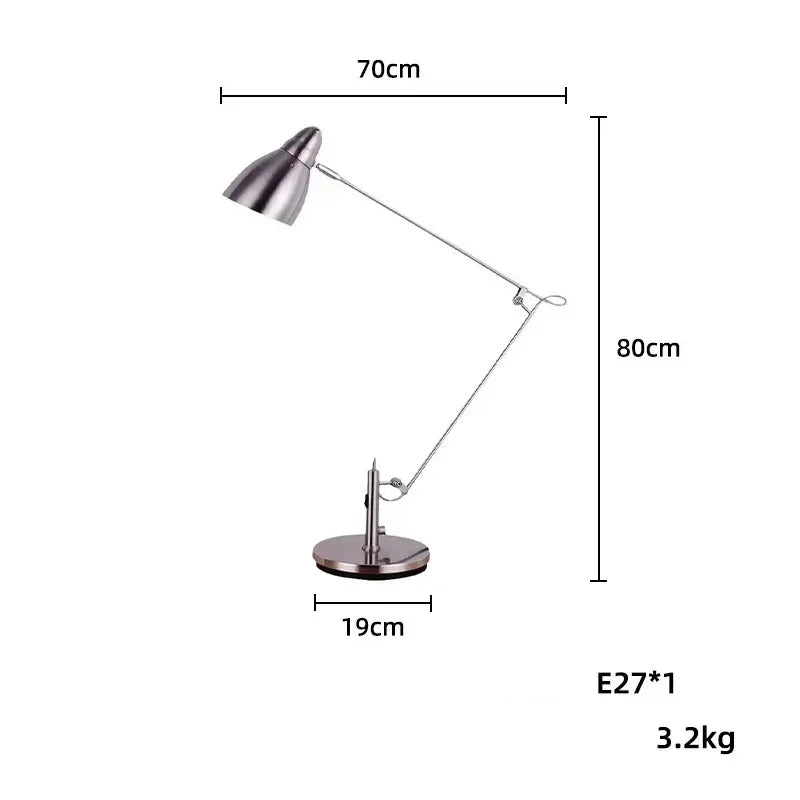 Lampe de bureau architecte bras long - Aluminium orientable — photo 6