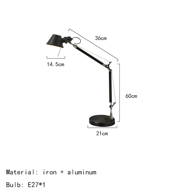 Lampe de bureau architecte métal - Bras articulé réglable — photo 11