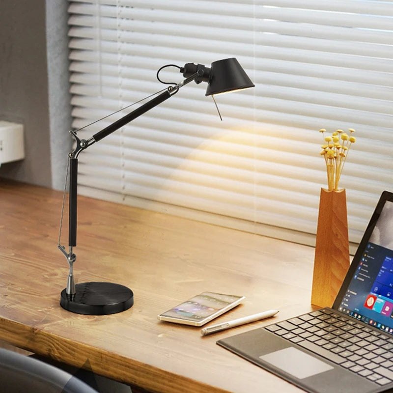 Lampe de bureau architecte métal - Bras articulé réglable — photo 2