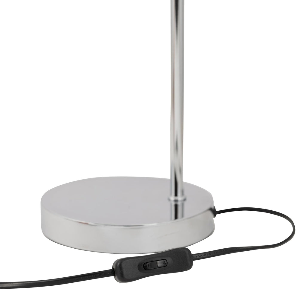 Lampe de bureau arquée chromée - Abat-jour ajouré au laser — photo 2