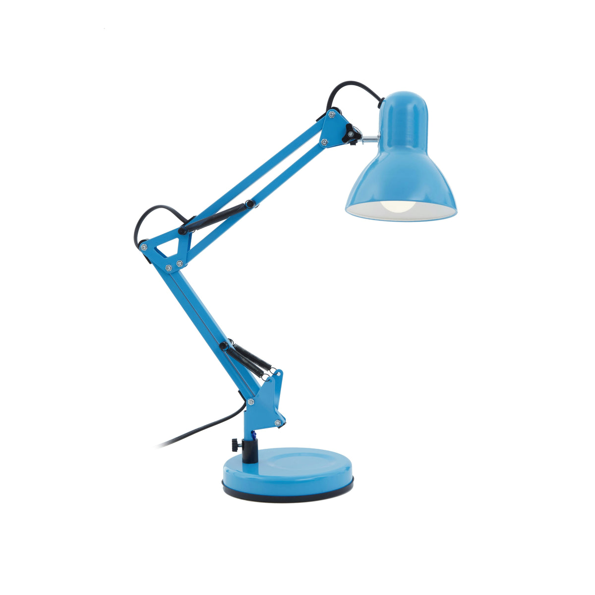 Lampe de bureau articulée bleue - Style architecte réglable — photo 1