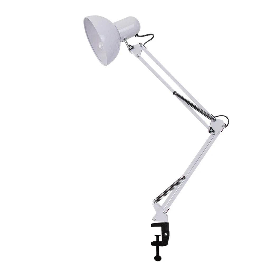 Lampe de bureau articulée en métal - Pince et bras à ressort — photo 5
