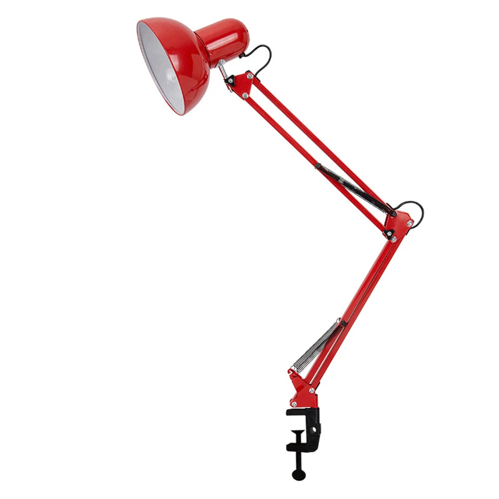Lampe de bureau articulée en métal - Pince et bras à ressort — photo 7