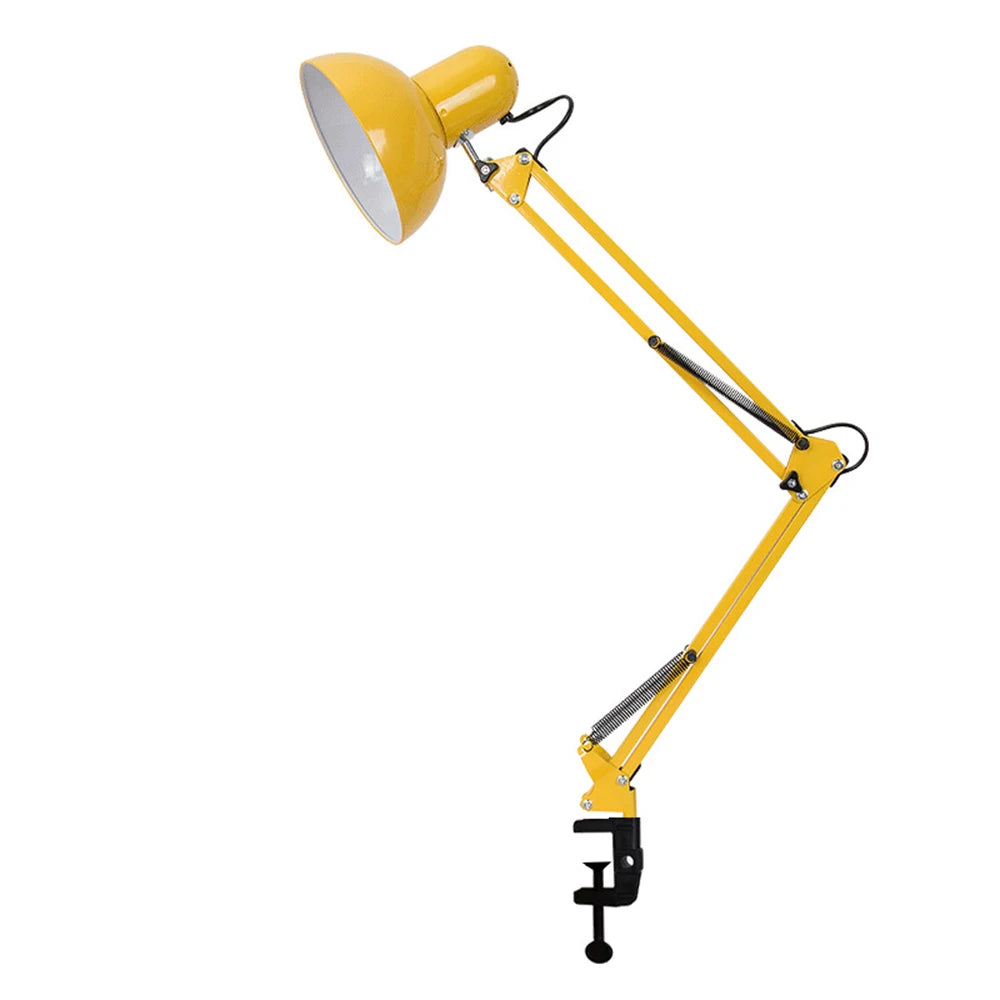 Lampe de bureau articulée en métal - Pince et bras à ressort — photo 8