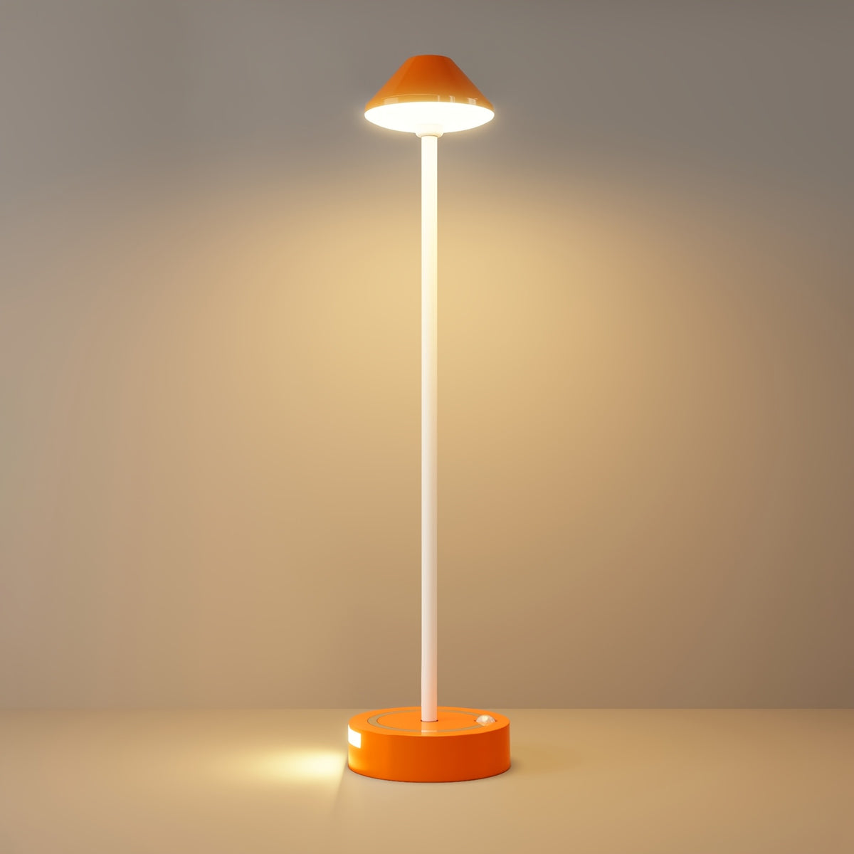 Lampe de bureau à capteur, abat-jour conique, 39 cm de haut