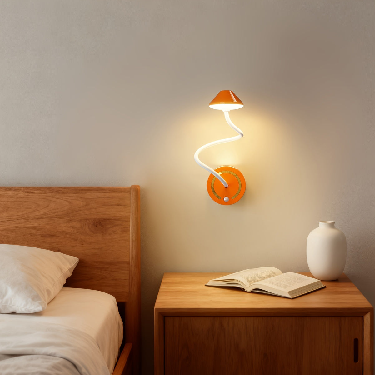 Lampe de bureau à capteur, abat-jour conique, 39 cm de haut