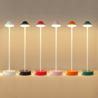 Lampe de bureau à capteur, abat-jour conique, haut