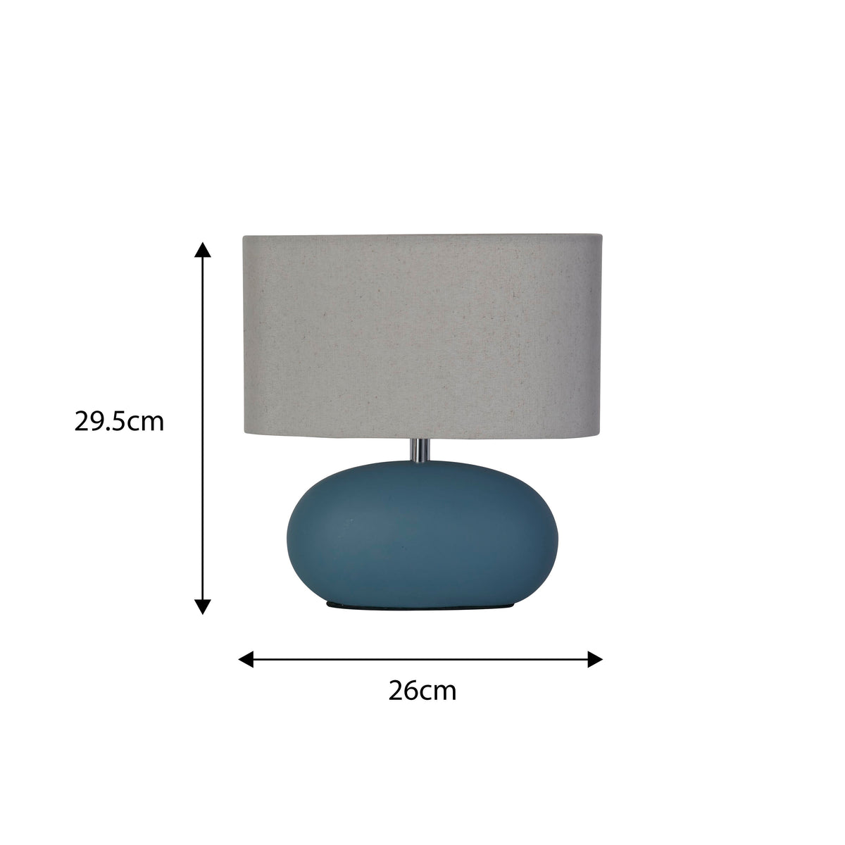 Lampe de bureau en céramique bleue - Design galet moderne — photo 5
