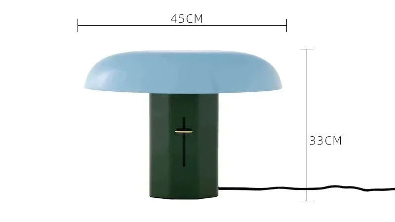 Lampe de bureau champignon design - Métal bicolore élégant — photo 2