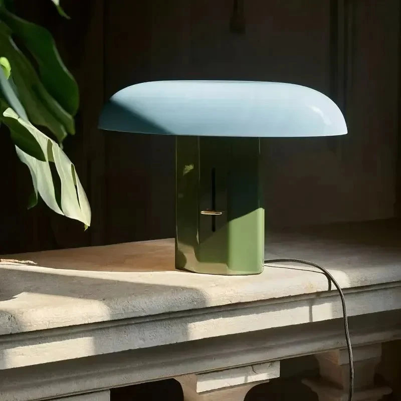 Lampe de bureau champignon design - Métal bicolore élégant — photo 6