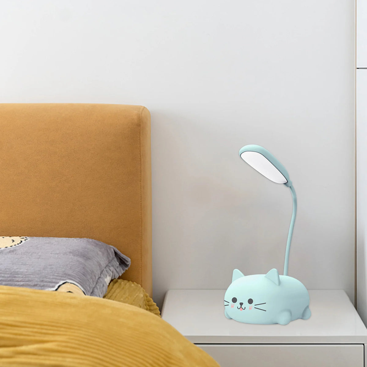 Lampe de bureau chat pour enfant - LED rechargeable USB — photo 2 Image