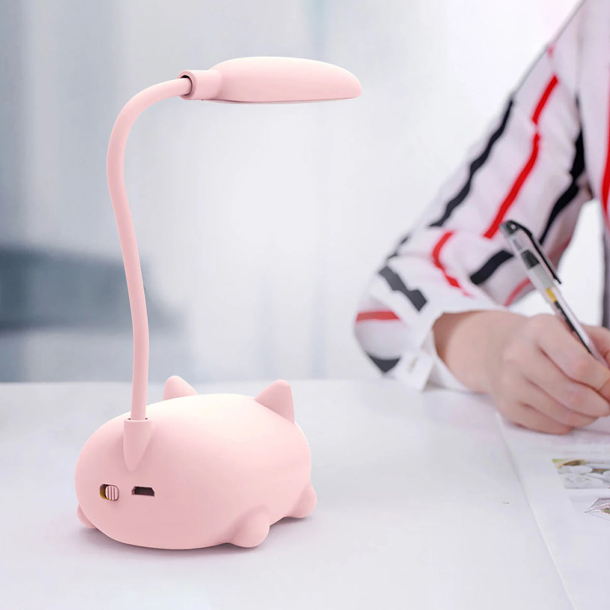 Lampe de bureau chat pour enfant - LED rechargeable USB — photo 4