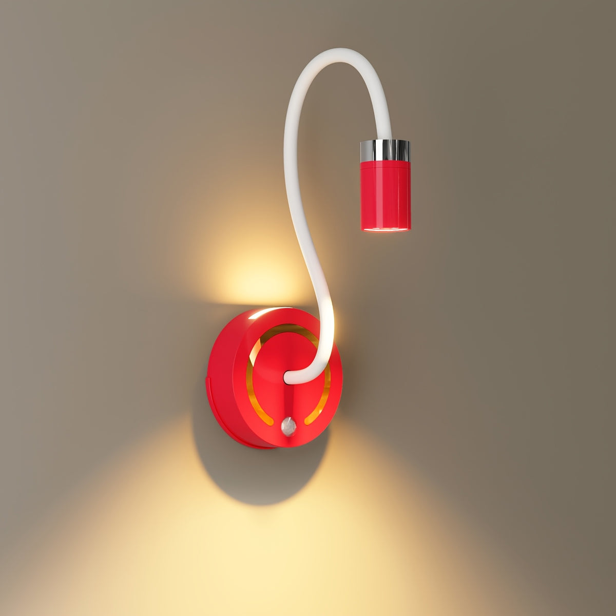 Lampe de bureau col de cygne à capteur, 4 coloris vifs, 32 cm