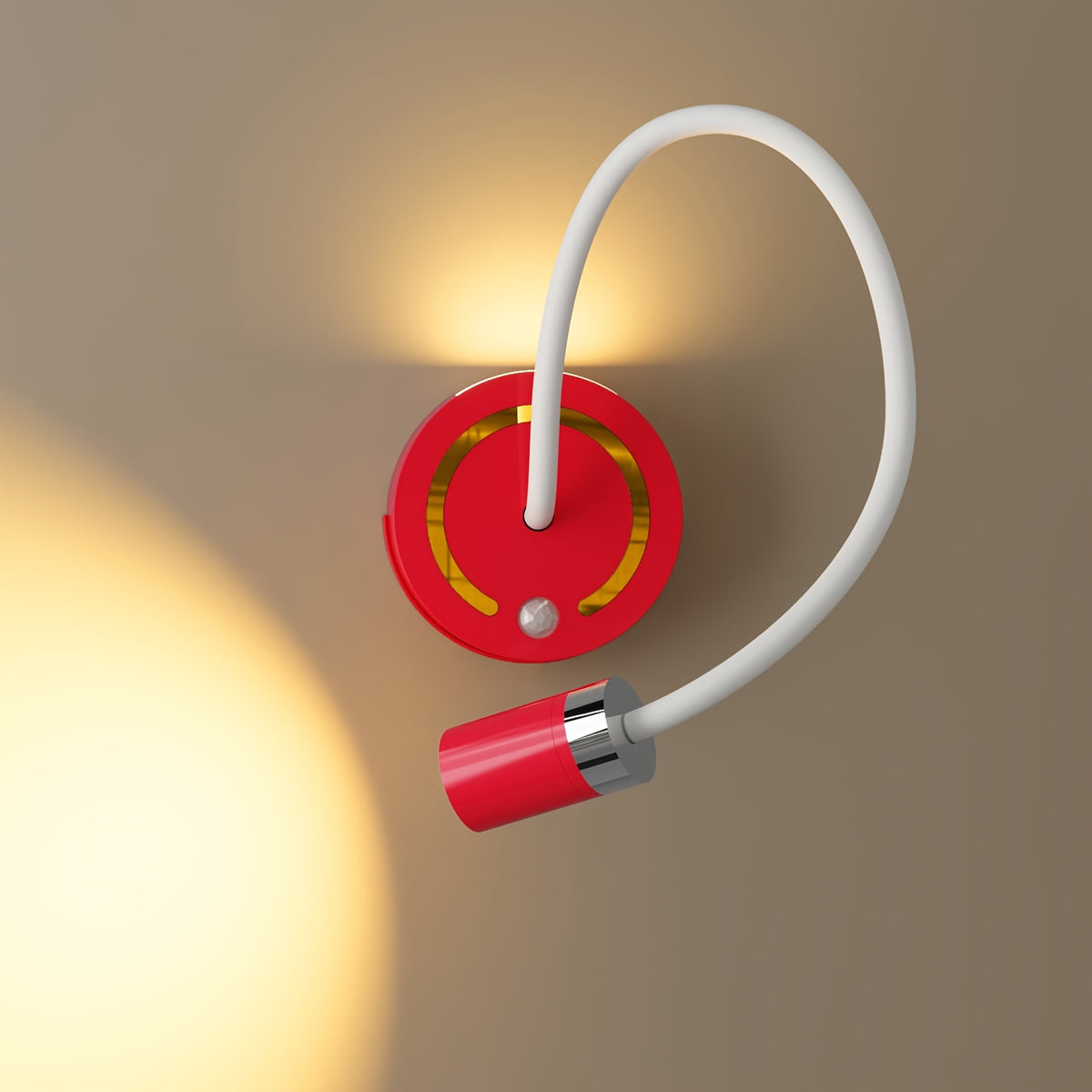 Lampe de bureau col de cygne à capteur, 4 coloris vifs, 32 cm
