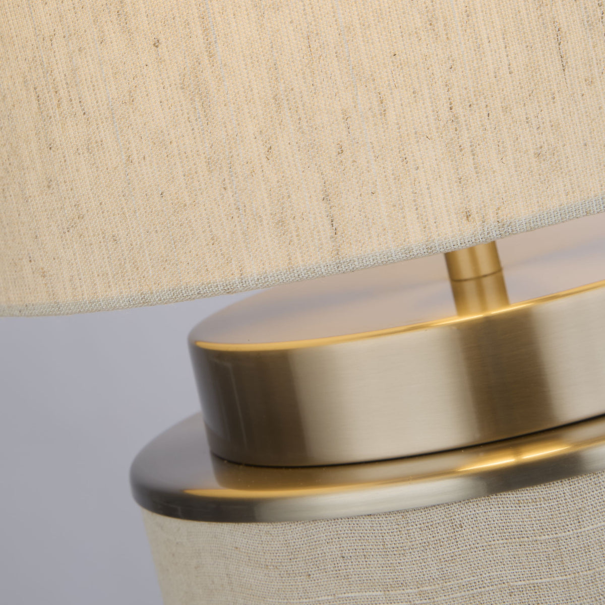 Lampe de bureau design nickel et jute - Ambiance chaleureuse — photo 2