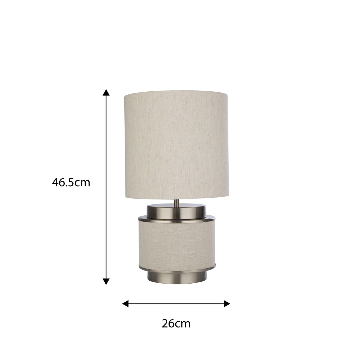 Lampe de bureau design nickel et jute - Ambiance chaleureuse — photo 3 Image