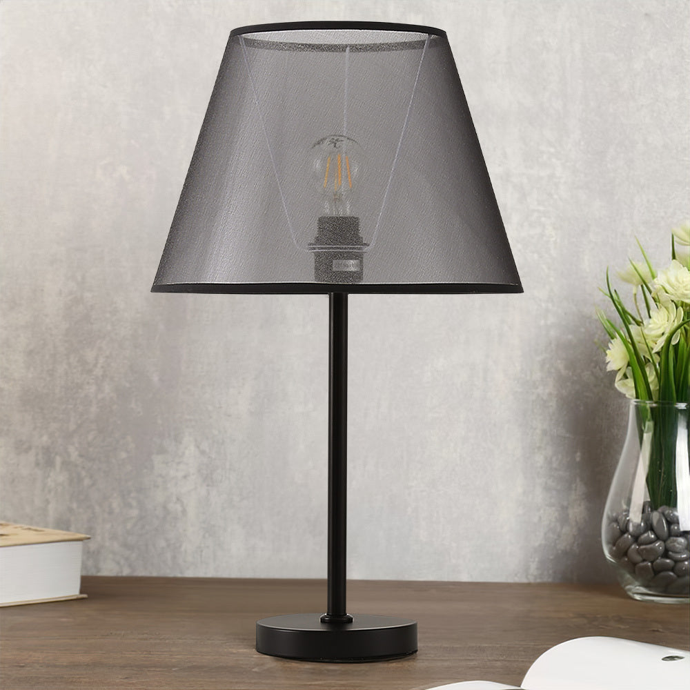 Lampe de bureau design – Lot de 3, abat-jour tissu noir — photo 5