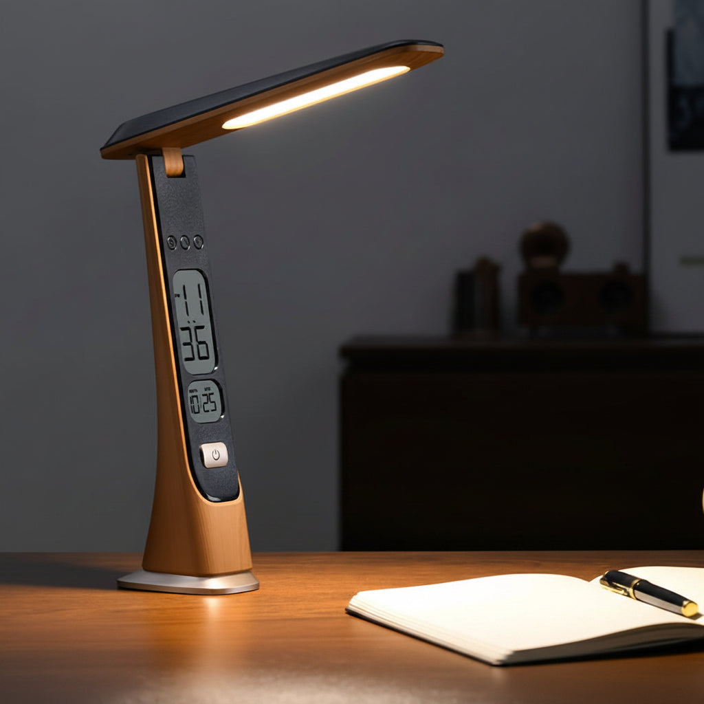 Lampe de bureau dorée sans fil - Pliable et rechargeable — photo 1