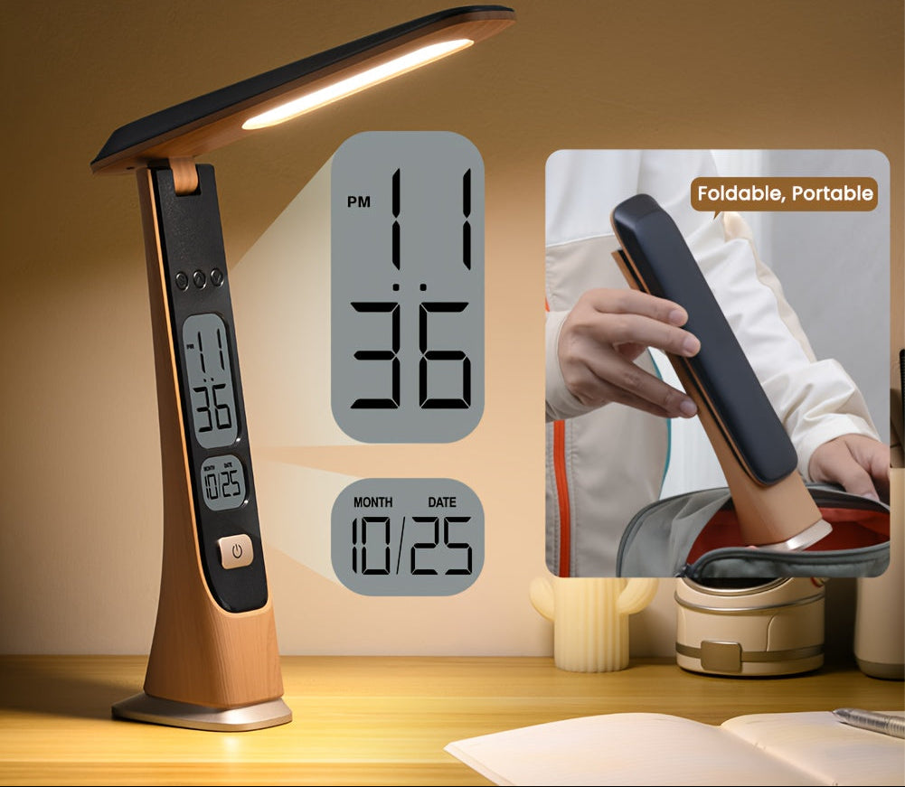 Lampe de bureau dorée sans fil - Pliable et rechargeable — photo 4