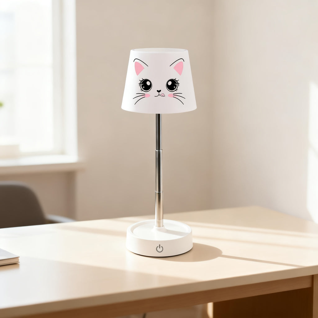 Lampe de bureau enfant chat sans fil - Réglable en hauteur — photo 1