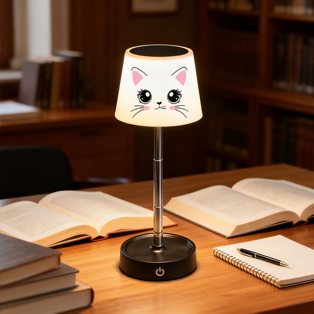 Lampe de bureau enfant chat sans fil - Réglable en hauteur — photo 3