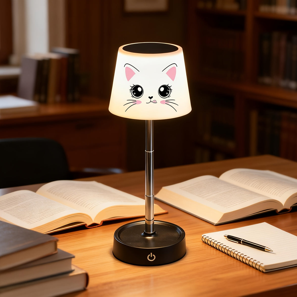 Lampe de bureau enfant chat sans fil - Réglable en hauteur — photo 3
