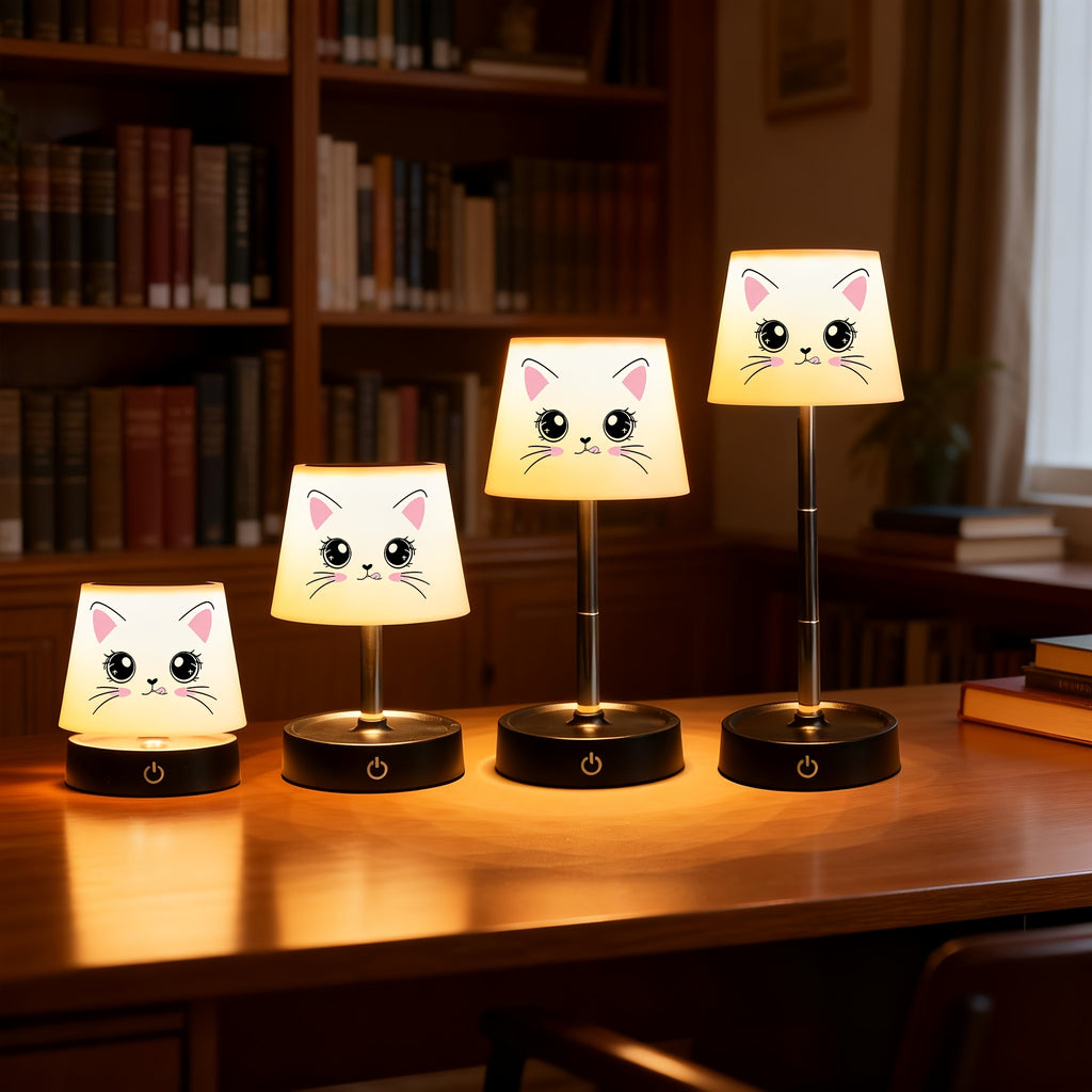 Lampe de bureau enfant chat sans fil - Réglable en hauteur — photo 4