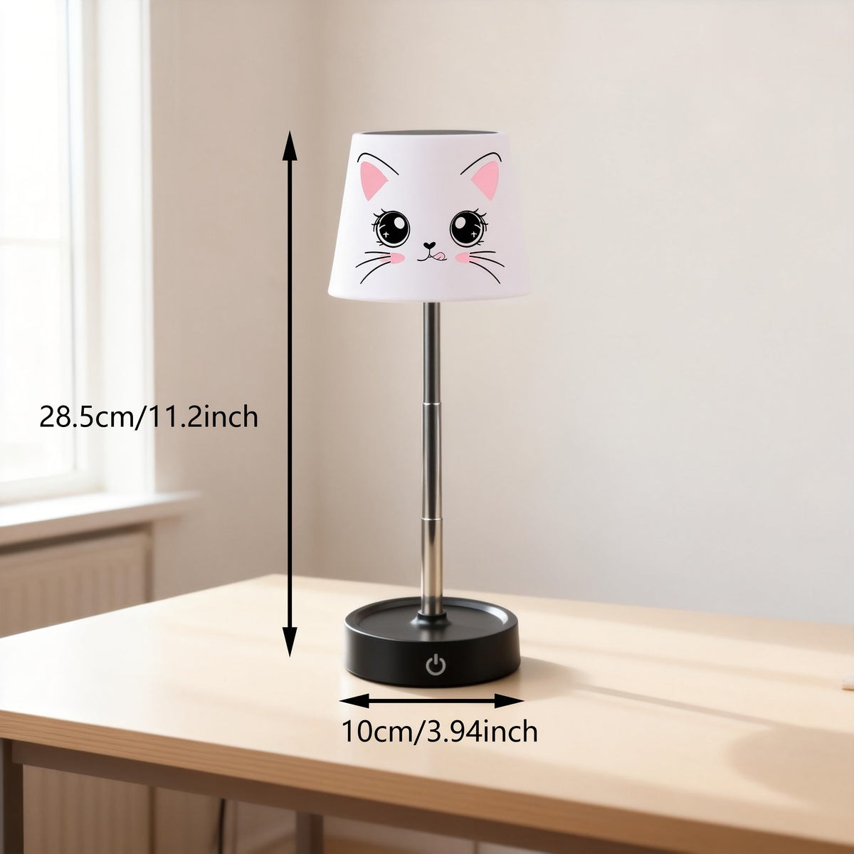 Lampe de bureau enfant chat sans fil - Réglable en hauteur — photo 5